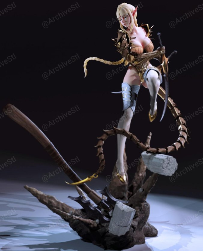 精灵刺客(Elven Assassin) 3D打印图纸